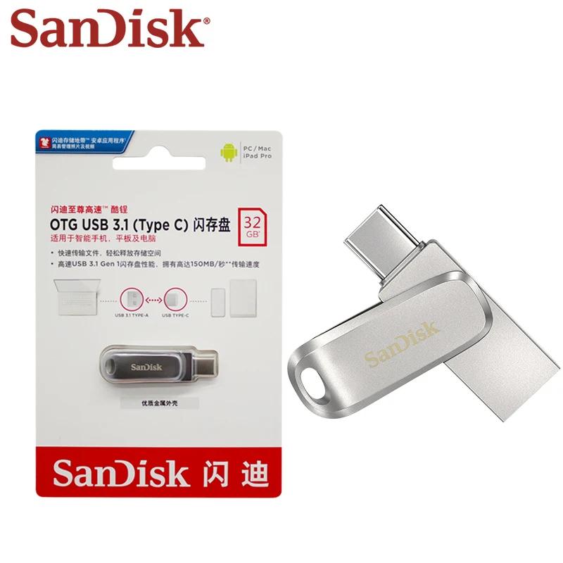 USB 3.1 Sandisk USB ÷ ̺,  OTG USB 3.1, CŸ ̴ U ũ, ̺ USB ޸ ƽ, DC4, 32GB, 64GB, 128GB, 256GB